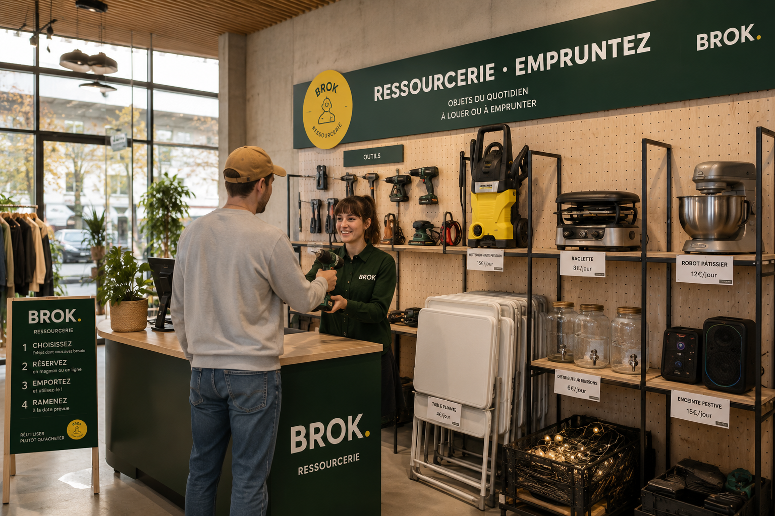 La ressourcerie — prêt et location d'objets BROK.